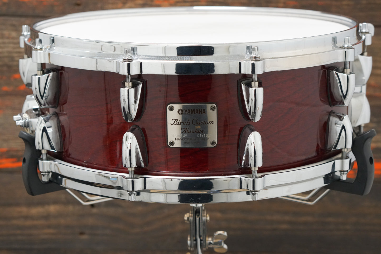 Yamaha 5.5x14" Birch Custom Absolute Snare Drum - Cherry Wood