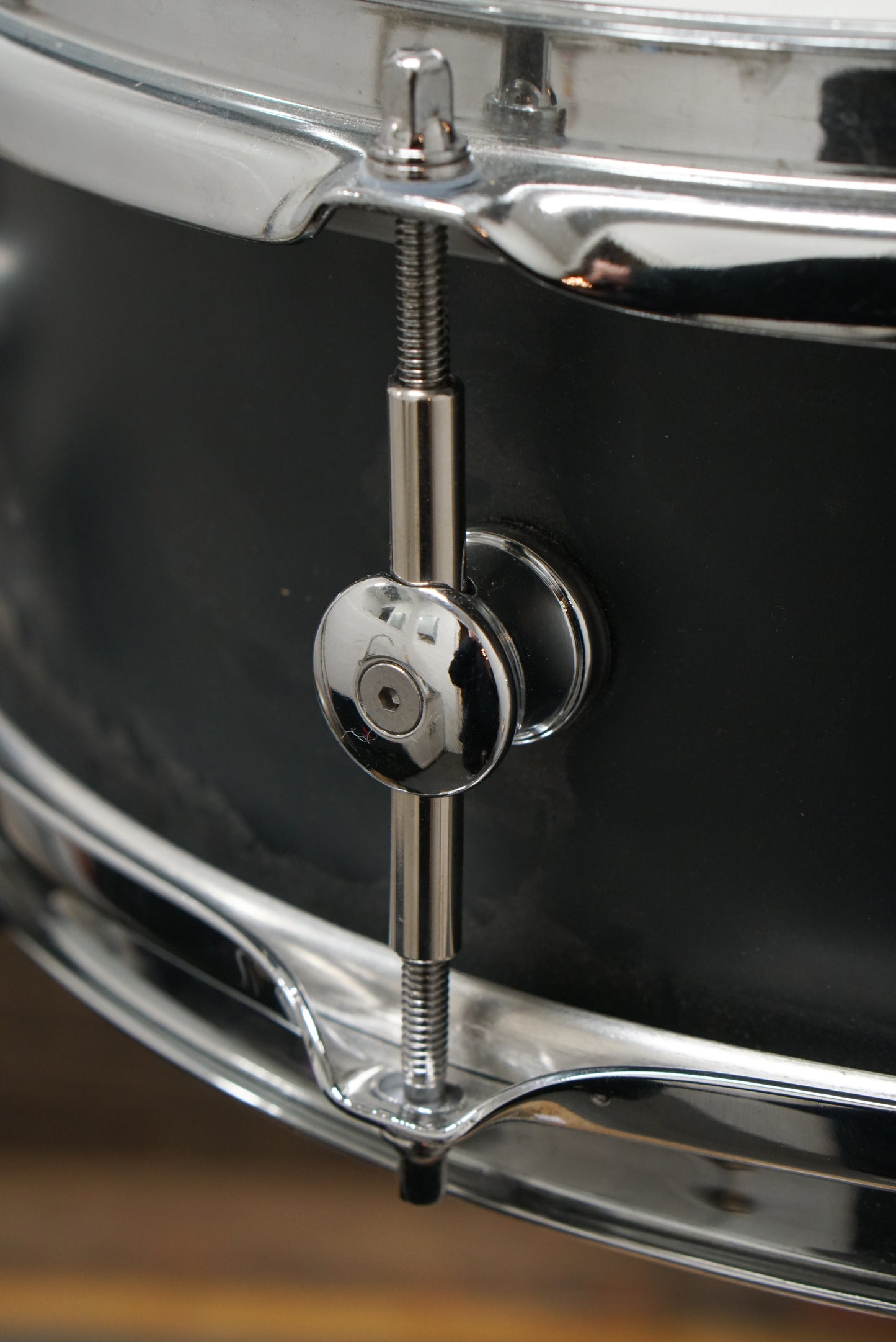 Sugar Percussion 5.5x14" Painted Poplar Stave Shell Snare Drum - Black