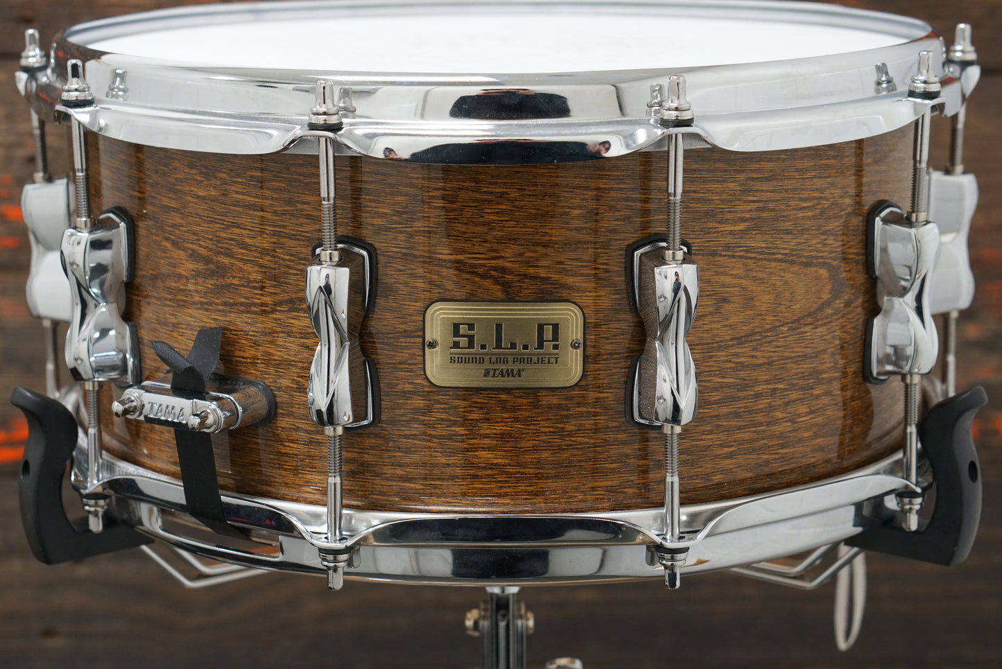 Tama 6.5x14" SLP Limited G-Hickory Snare Drum - Gloss Natural Elm