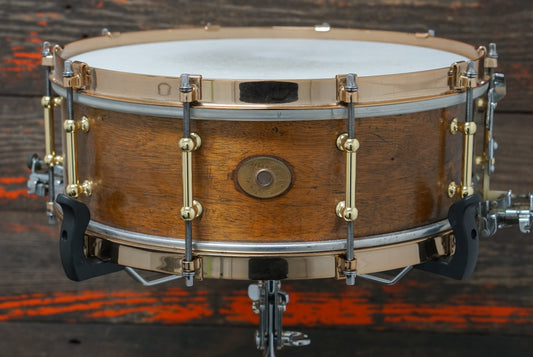 Ludwig 5x14" Solid Shell Snare Drum - 1920s Mahogany