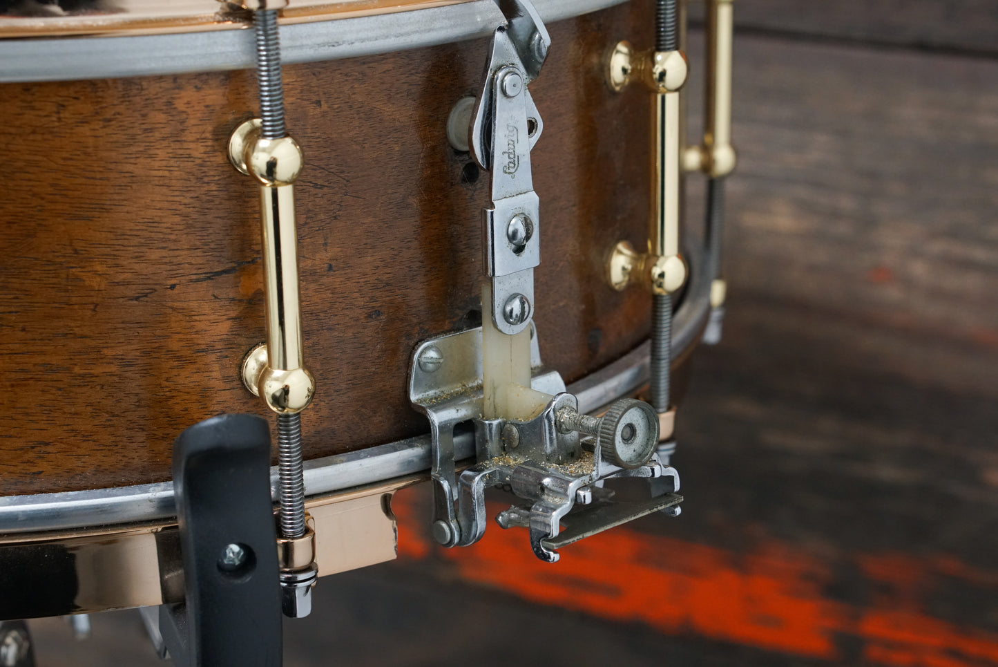 Ludwig 5x14" Solid Shell Snare Drum - 1920s Mahogany