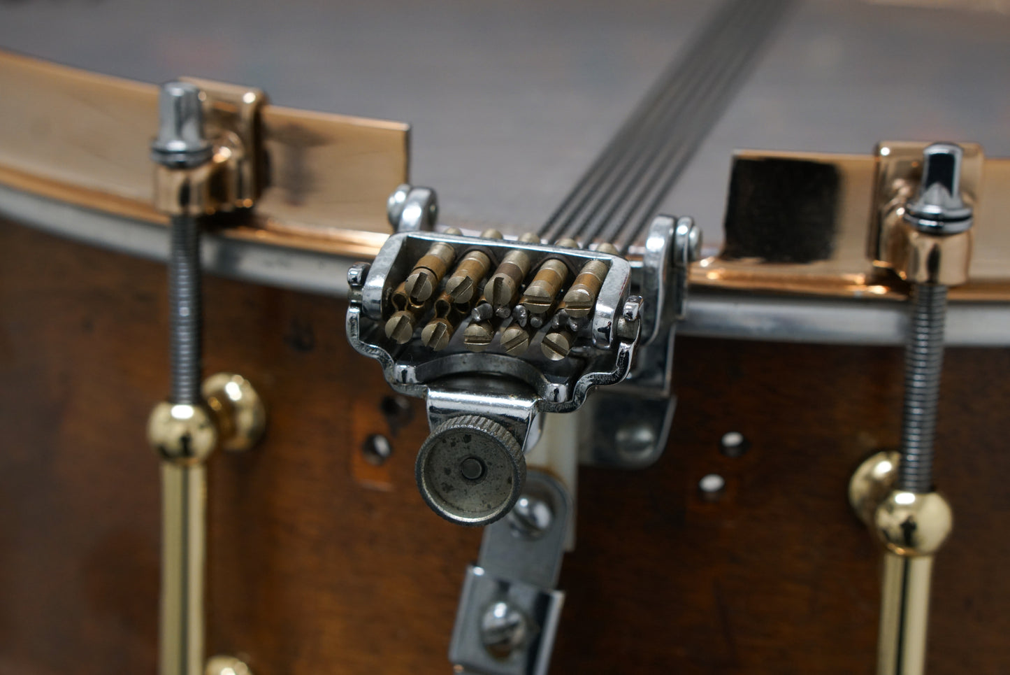 Ludwig 5x14" Solid Shell Snare Drum - 1920s Mahogany