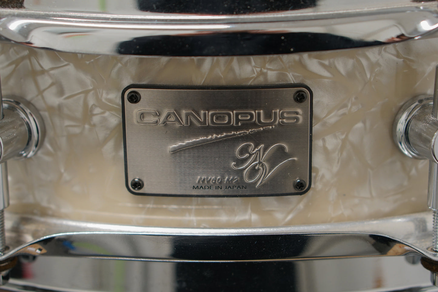 Canopus 4x14" NV60-M2 Snare Drum - Vintage Pearl