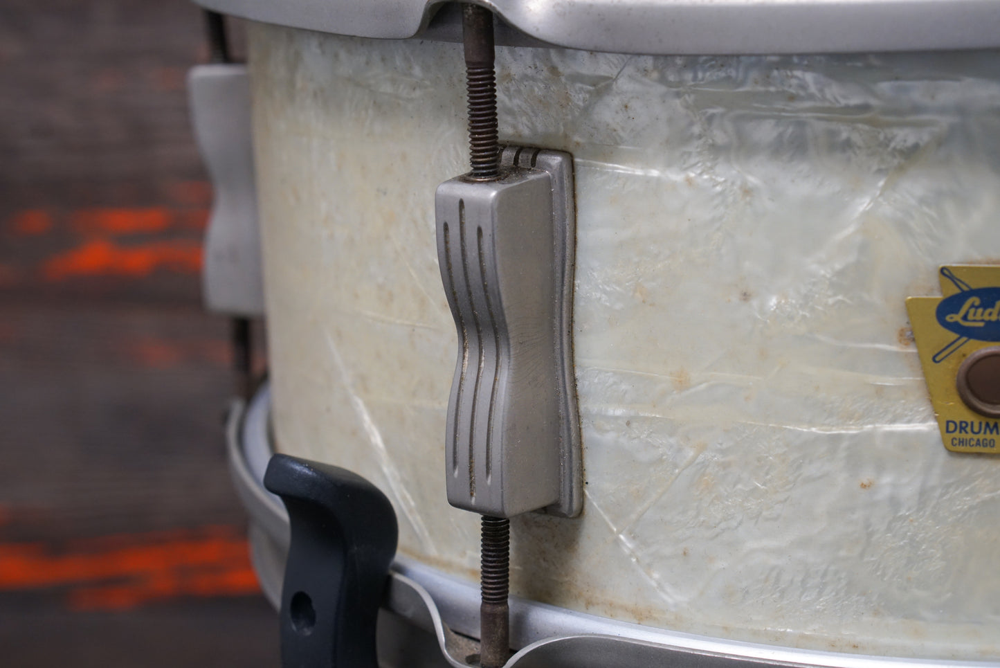 Ludwig 5x13" WFL Porto-Pak Snare Drum - 1950s White Marine Pearl