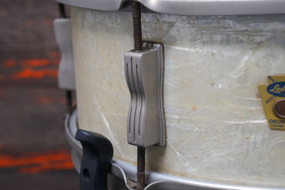 Ludwig 5x13" WFL Porto-Pak Snare Drum - 1950s White Marine Pearl