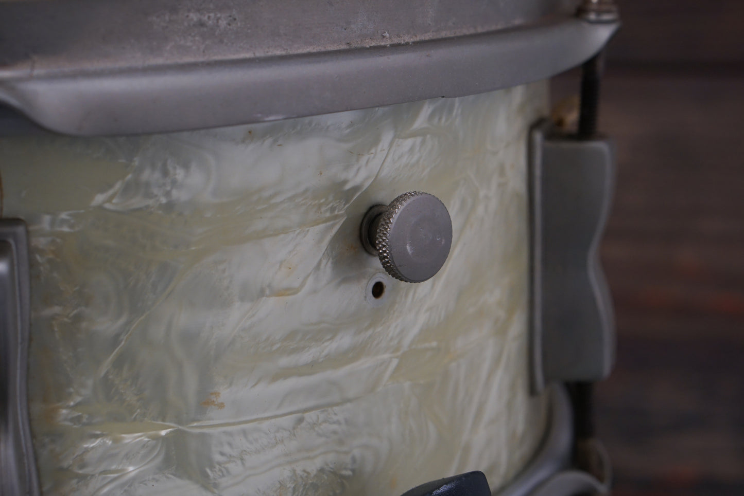 Ludwig 5x13" WFL Porto-Pak Snare Drum - 1950s White Marine Pearl