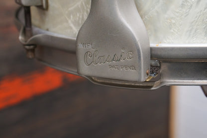 Ludwig 5x13" WFL Porto-Pak Snare Drum - 1950s White Marine Pearl