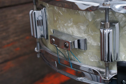 Rogers 5x14" Powertone Snare Drum - 1960s White Marine Pearl