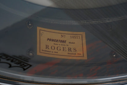 Rogers 5x14" Powertone Snare Drum - 1960s White Marine Pearl