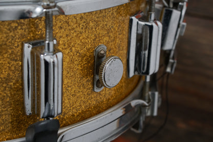 Rogers 5x14" Dynasonic Wood Snare Drum - 1960s Gold Sparkle Pearl