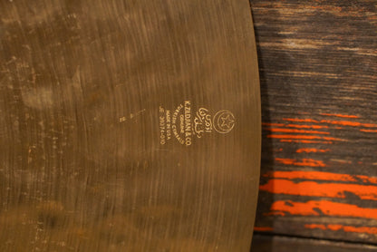 Zildjian 22" Sound Lab Prototype Hi Bell Thin Low Ride Cymbal - 2306g - Owned by Al Foster