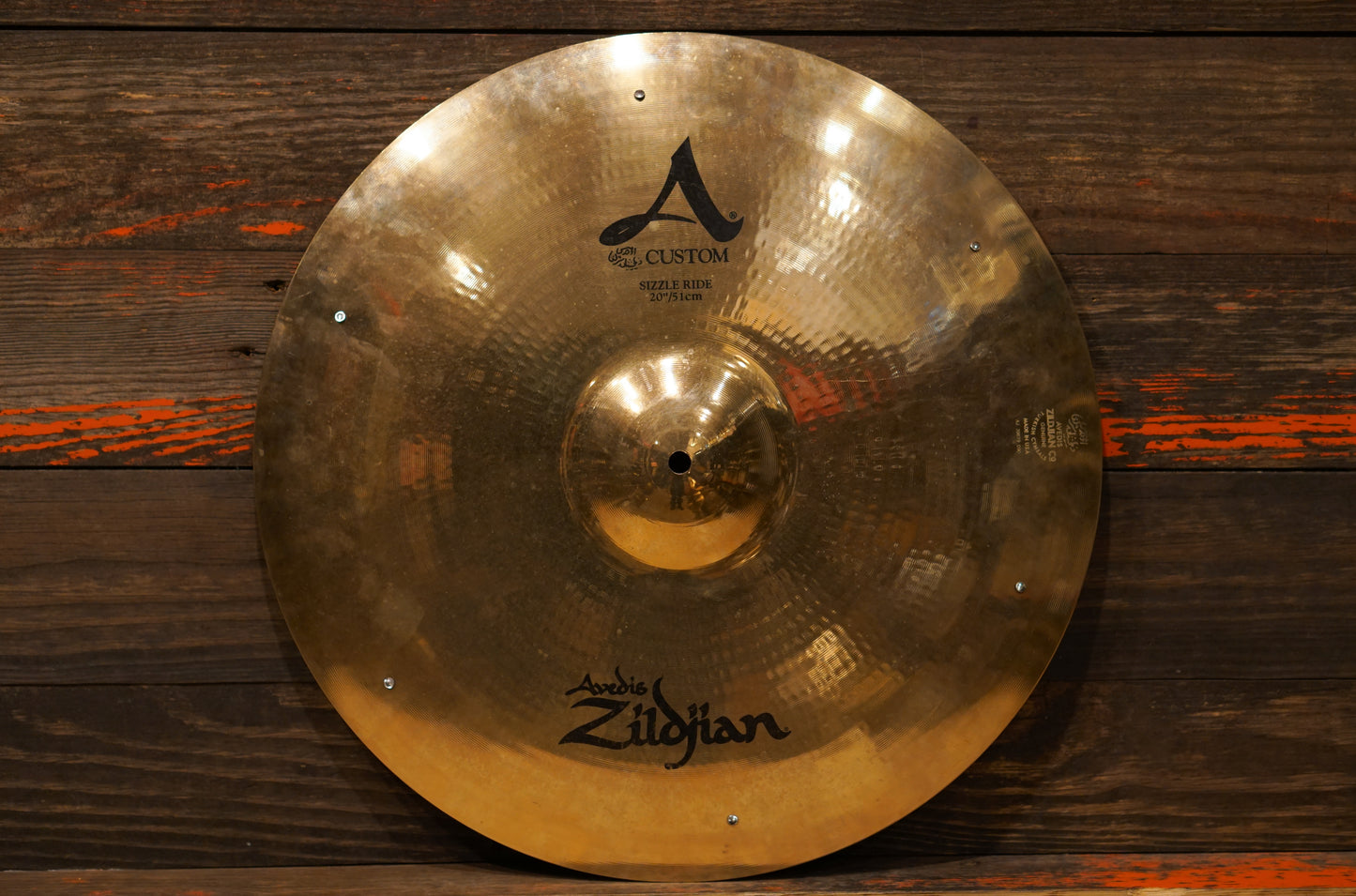 Zildjian 20" A. Custom Sizzle Ride Cymbal - 2376g