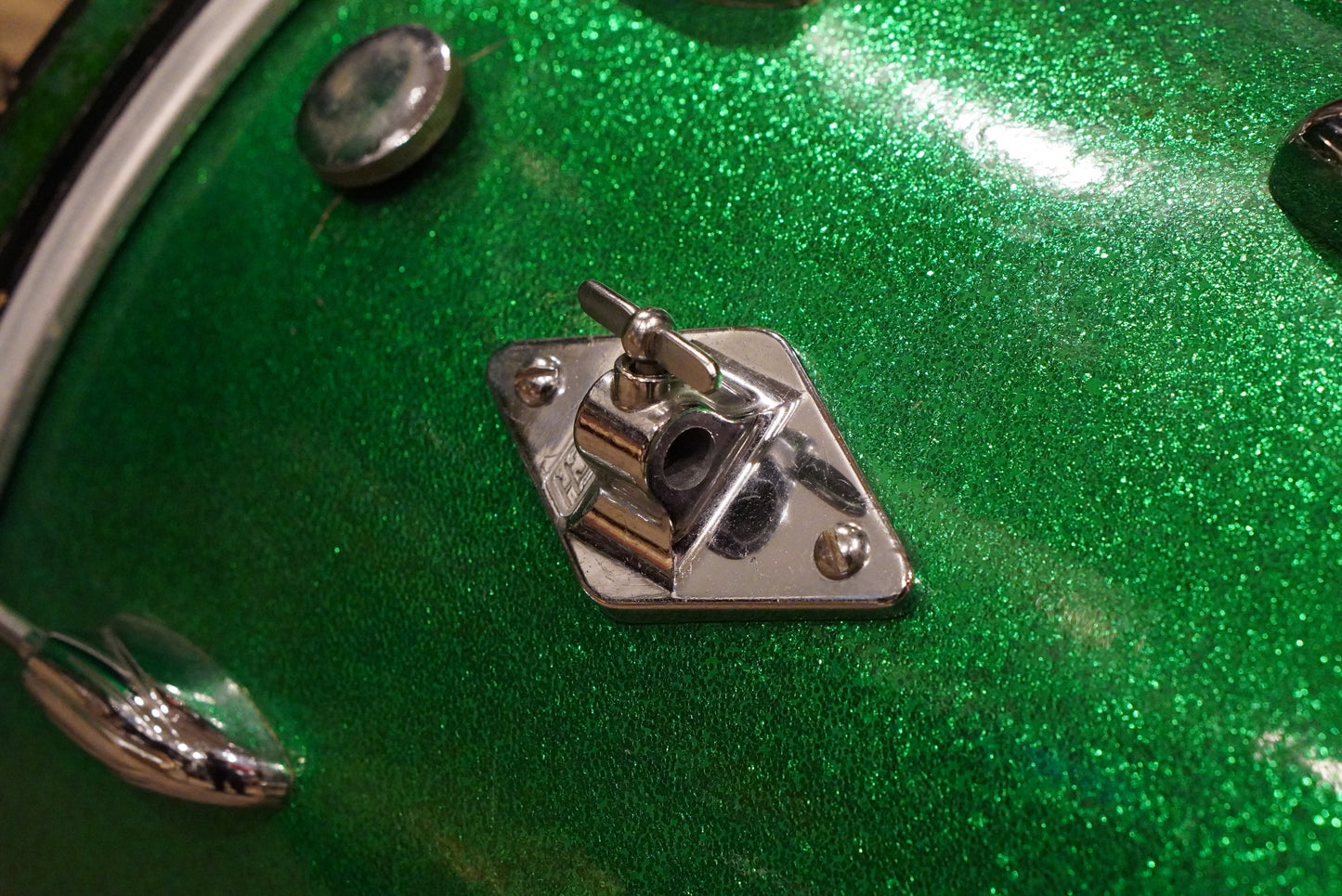 Gretsch 12/14/18/4x14" Round Badge Drum Set - 1950s Green Sparkle