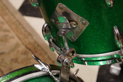 Gretsch 12/14/18/4x14" Round Badge Drum Set - 1950s Green Sparkle