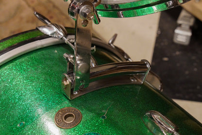 Gretsch 12/14/18/4x14" Round Badge Drum Set - 1950s Green Sparkle