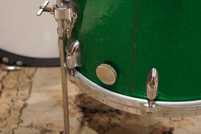 Gretsch 12/14/18/4x14" Round Badge Drum Set - 1950s Green Sparkle