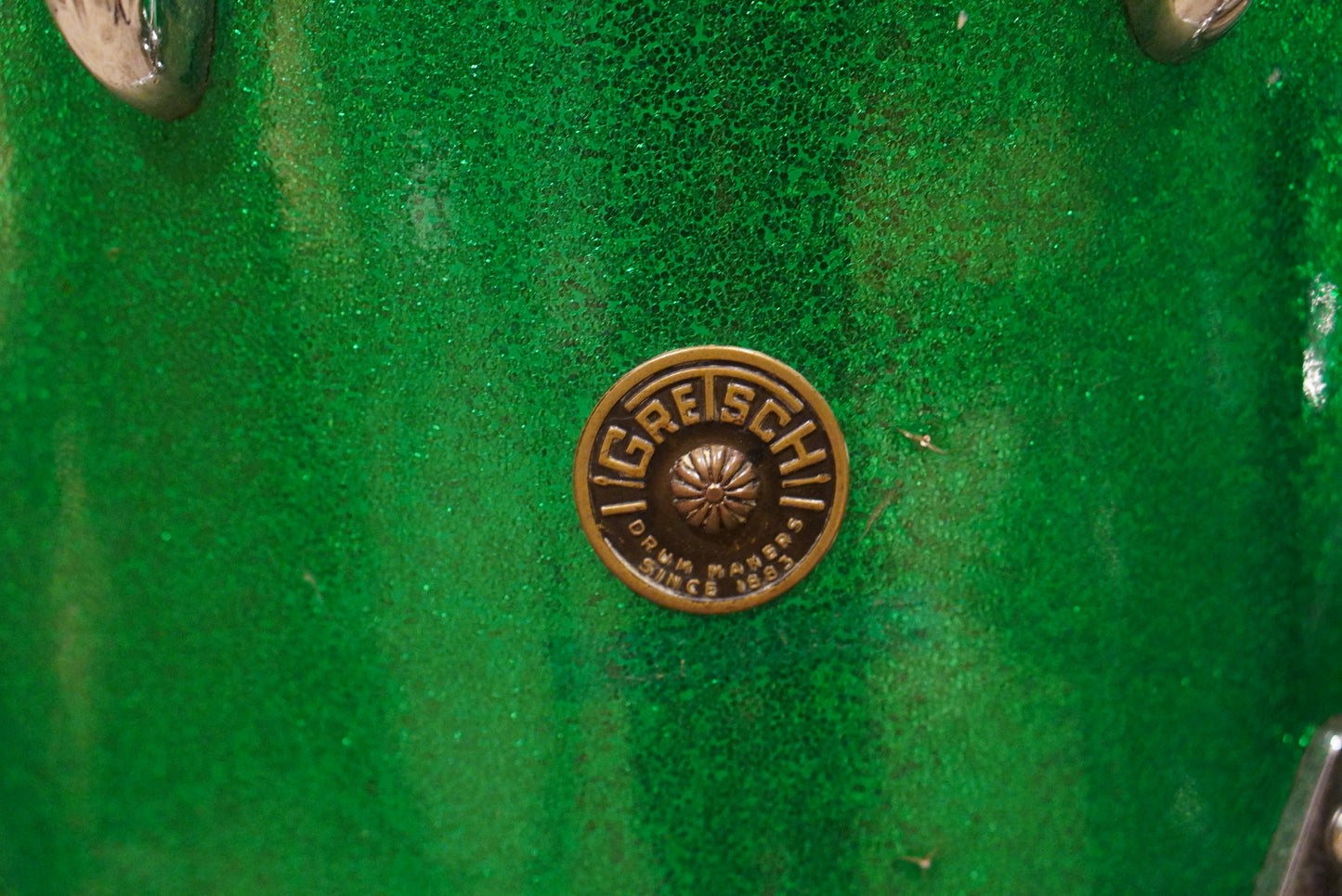 Gretsch 12/14/18/4x14" Round Badge Drum Set - 1950s Green Sparkle