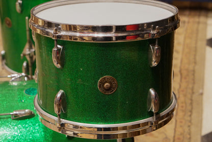 Gretsch 12/14/18/4x14" Round Badge Drum Set - 1950s Green Sparkle