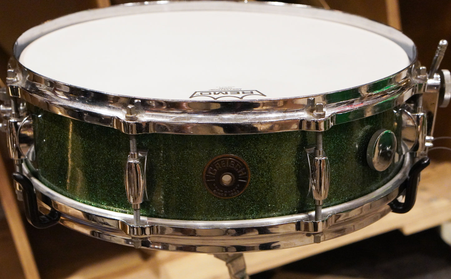Gretsch 12/14/18/4x14" Round Badge Drum Set - 1950s Green Sparkle