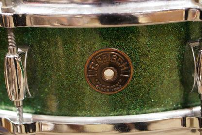 Gretsch 12/14/18/4x14" Round Badge Drum Set - 1950s Green Sparkle