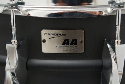 Canopus 6x14" Aluminum Alloy Snare Drum - Jet Black
