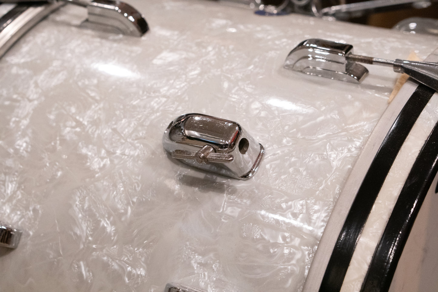 Leedy 12/14/20" Drum Set - 1960s White Marine Pearl