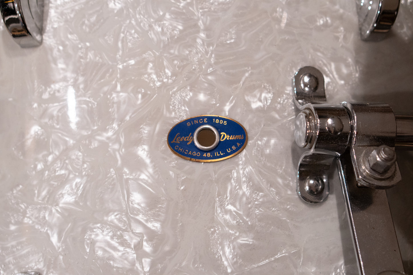 Leedy 12/14/20" Drum Set - 1960s White Marine Pearl