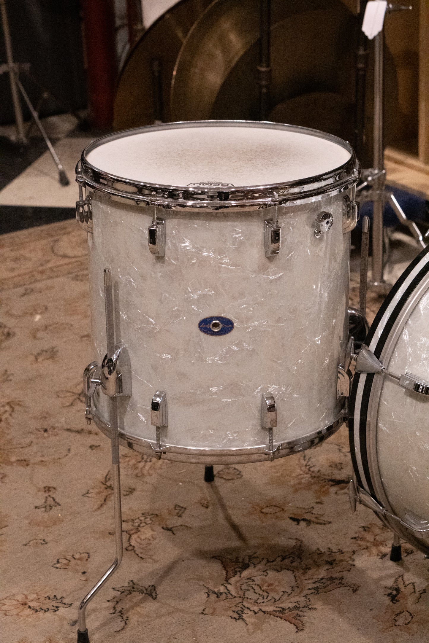 Leedy 12/14/20" Drum Set - 1960s White Marine Pearl