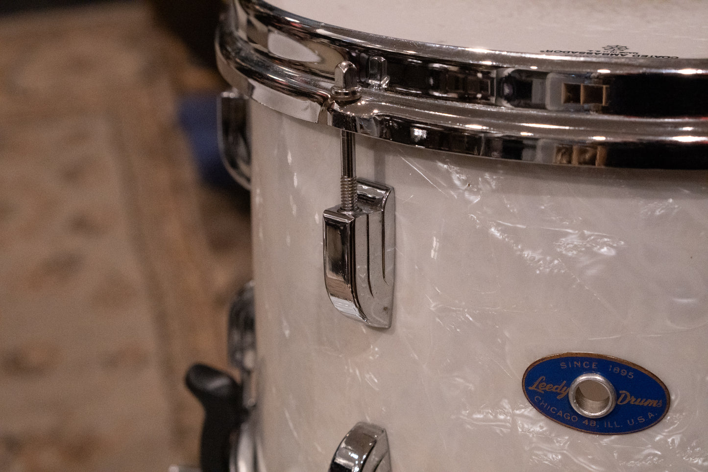 Leedy 12/14/20" Drum Set - 1960s White Marine Pearl