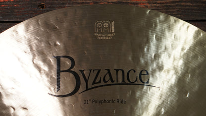 Meinl 21" Byzance Polyphonic Ride Cymbal - 2200g