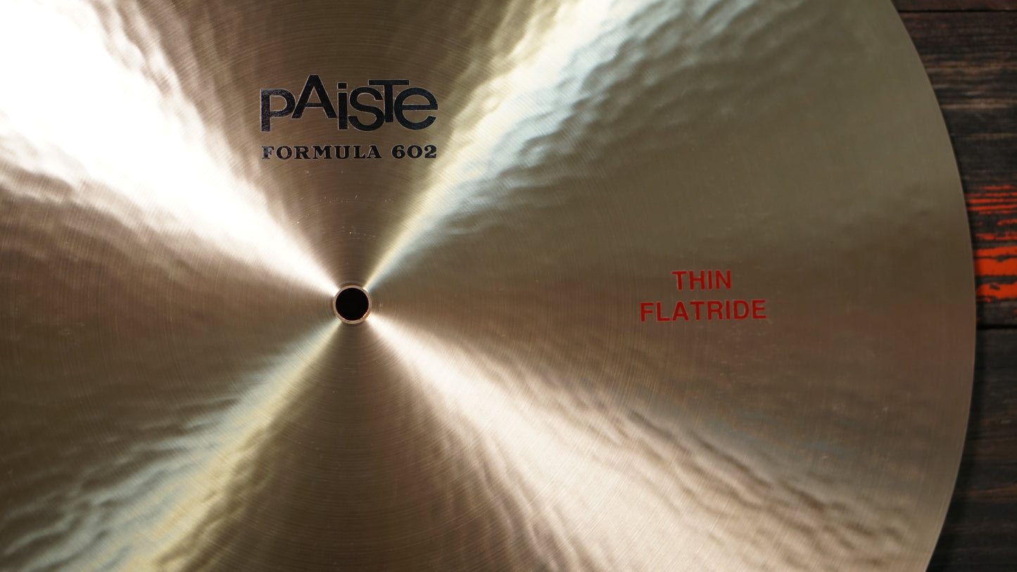 Paiste 20" Formula 602 Thin Flatride Cymbal - 1990g