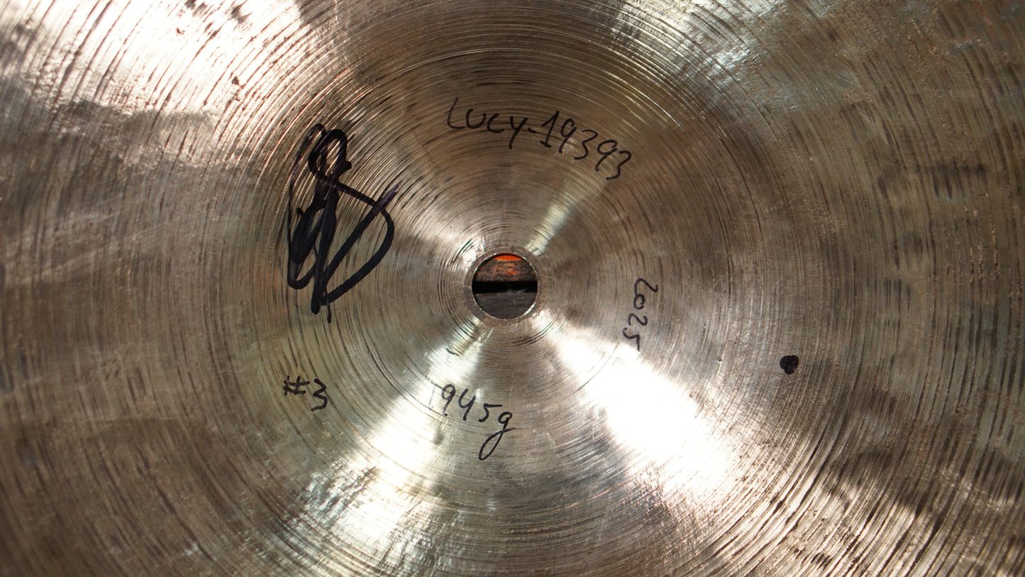 PGB 19" Lucy #3 Ride Cymbal - 1945g