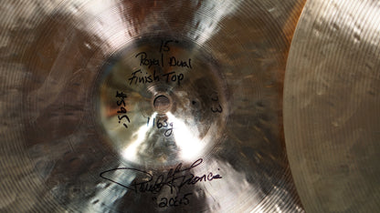 Royal Cymbals 15" Cymbal Craftsman Dual Finish Hi-Hats - 1163/1740g