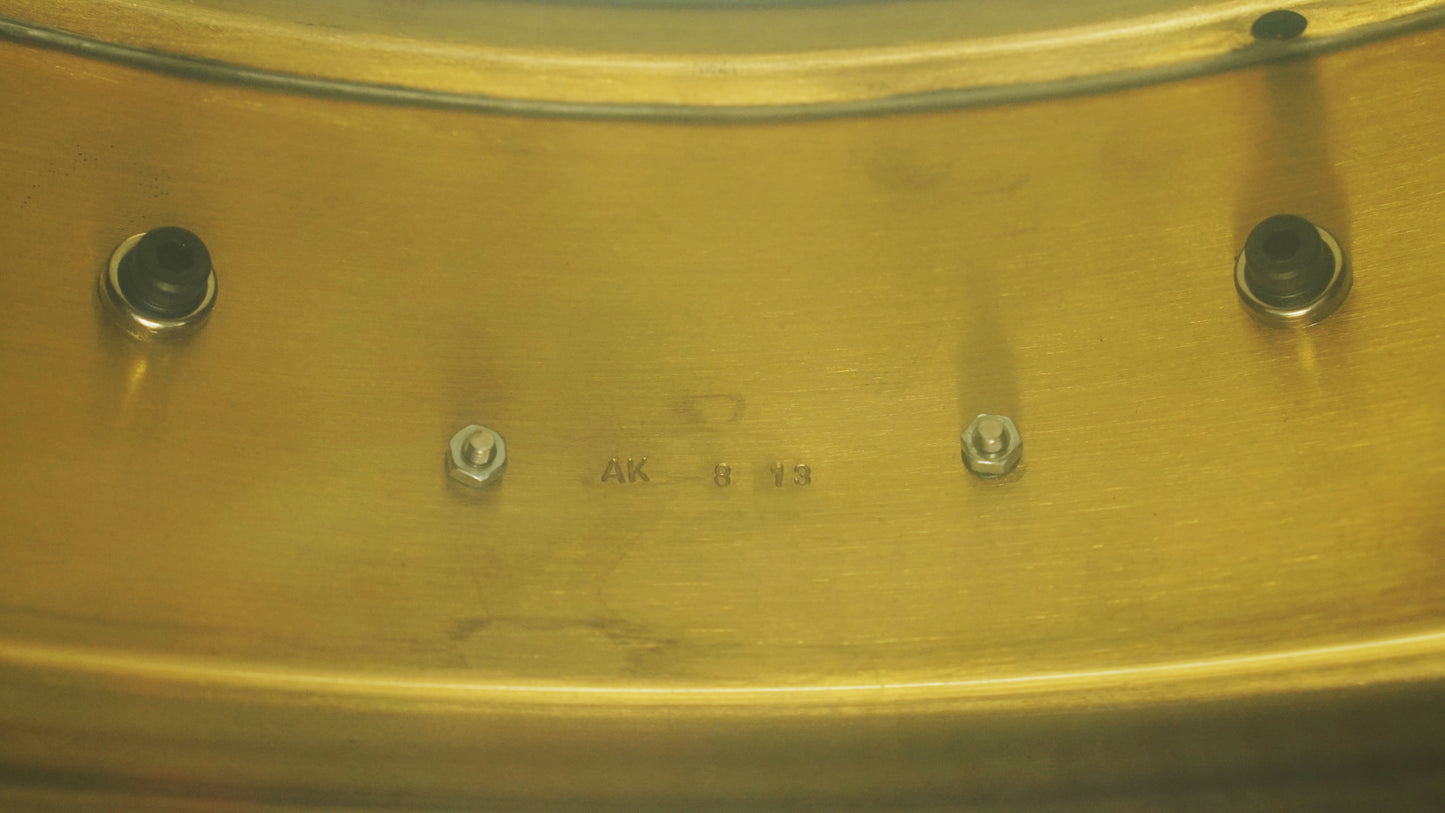 Craviotto 6.5x14" AK Masters Metal Brass Snare Drum - #49/60