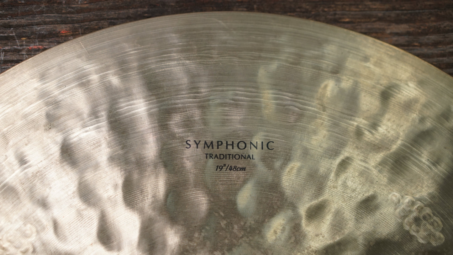 Zildjian 19" K. Symphonic Suspended Cymbal - 2772g