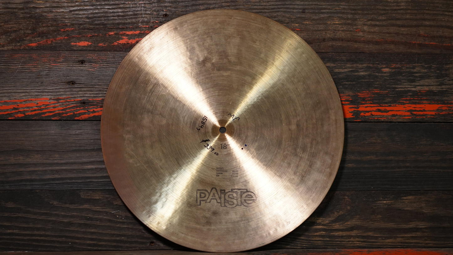 Paiste 18" 2002 1970s Flat Ride Cymbal - 1584g