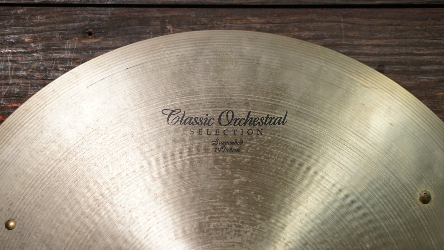 Zildjian 19" Avedis Classic Orchestral Suspended Cymbal - 1934g