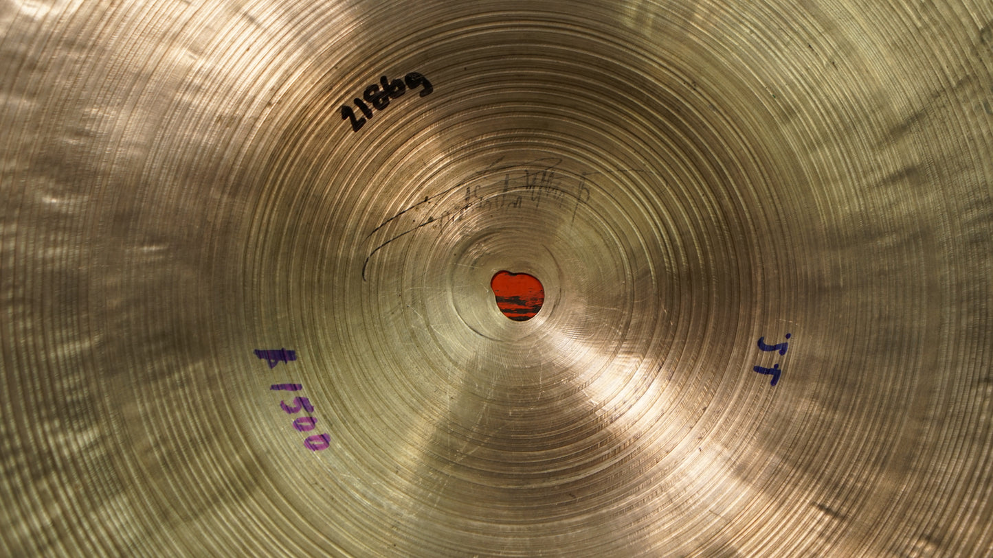 Zildjian 20" K. Istanbul 1960s "Intermediate Stamp" Ride Cymbal - 2186g