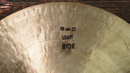 Bosphorus 22" Traditional Light Ride Cymbal - 2560g