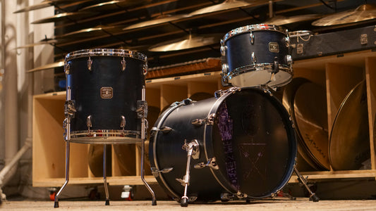 Gretsch 12/14/18" USA Maple Drum Set - Satin Azure Blue