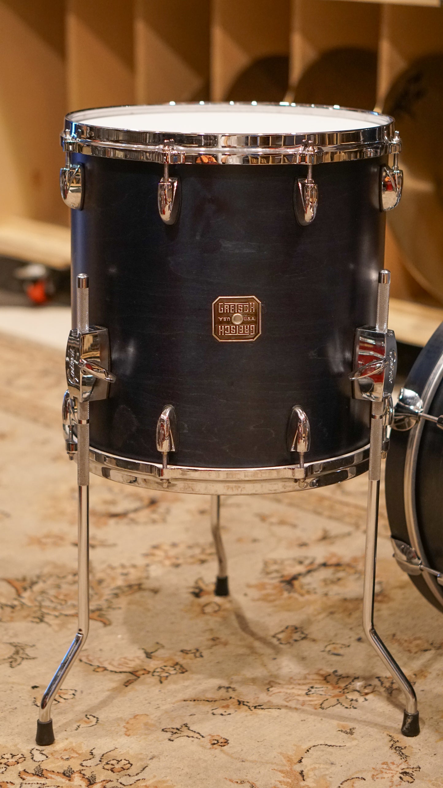 Gretsch 12/14/18" USA Maple Drum Set - Satin Azure Blue