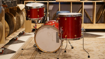 Canopus 12/14/18/5.5x14" NV60-M1 Neo-Vintage Drum Set - Red Sparkle