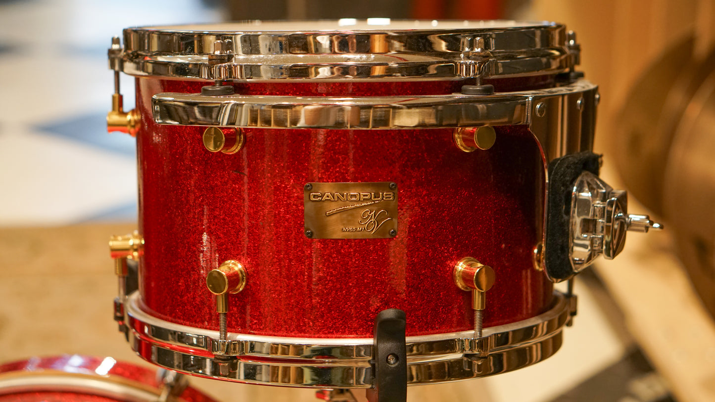 Canopus 12/14/18/5.5x14" NV60-M1 Neo-Vintage Drum Set - Red Sparkle