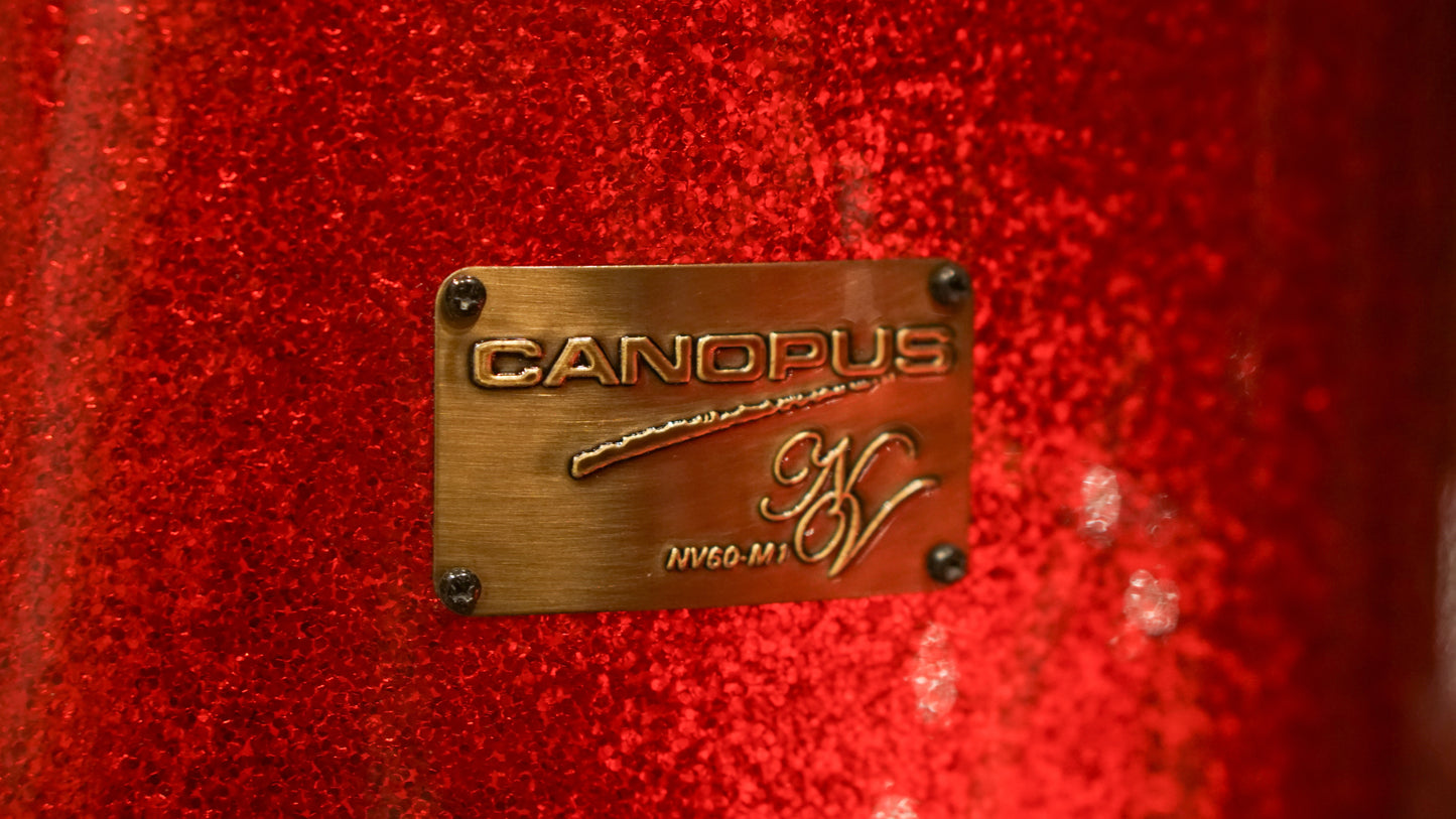 Canopus 12/14/18/5.5x14" NV60-M1 Neo-Vintage Drum Set - Red Sparkle
