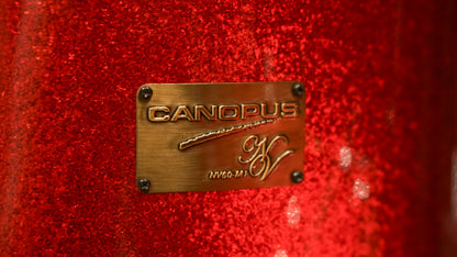 Canopus 12/14/18/5.5x14" NV60-M1 Neo-Vintage Drum Set - Red Sparkle