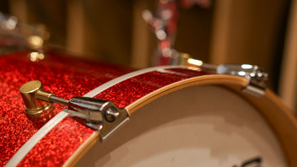 Canopus 12/14/18/5.5x14" NV60-M1 Neo-Vintage Drum Set - Red Sparkle
