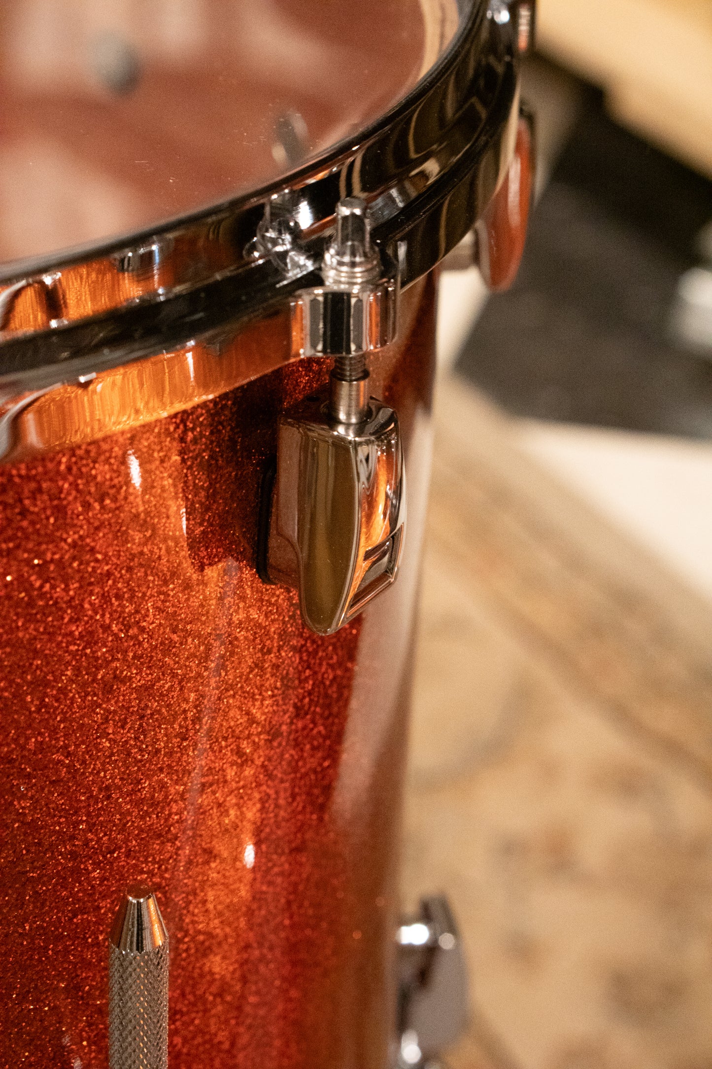 Yamaha 12/14/18" Absolute Hybrid Maple Bop Kit - Orange Sparkle