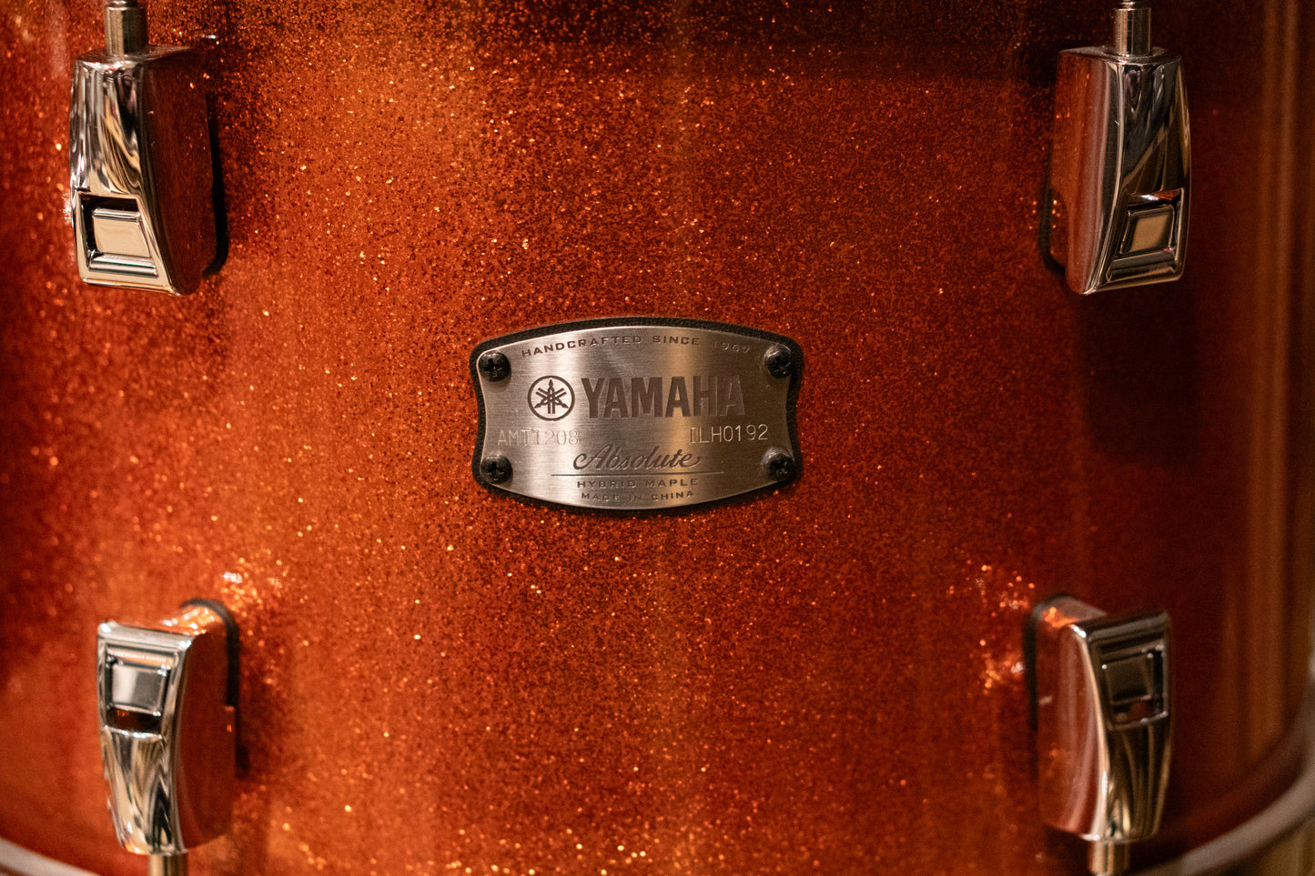 Yamaha 12/14/18" Absolute Hybrid Maple Bop Kit - Orange Sparkle
