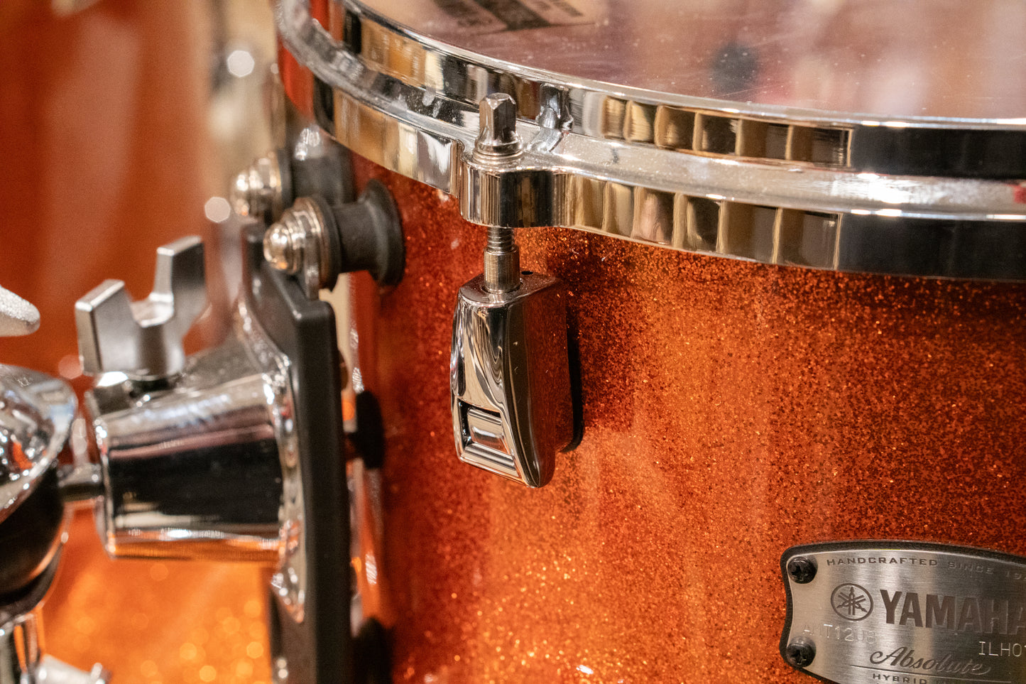 Yamaha 12/14/18" Absolute Hybrid Maple Bop Kit - Orange Sparkle