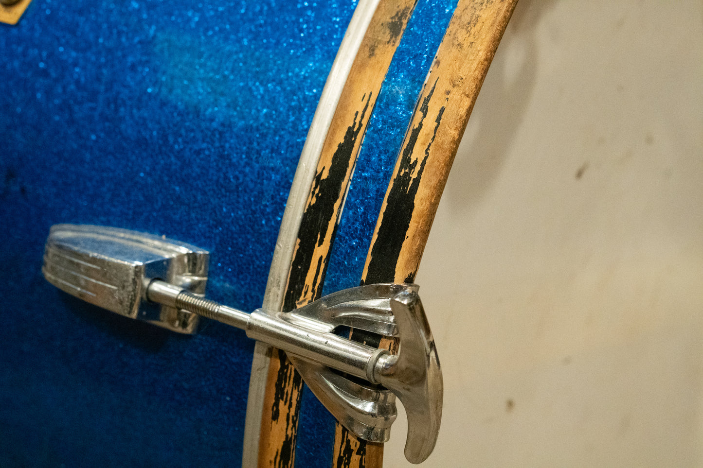 Ludwig 12/15/18" Mixed Era Drum Set - 1960s Blue Sparkle